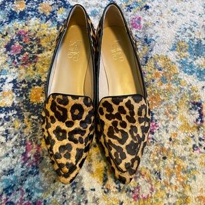 Franco Sarto Leopard Print Loafers